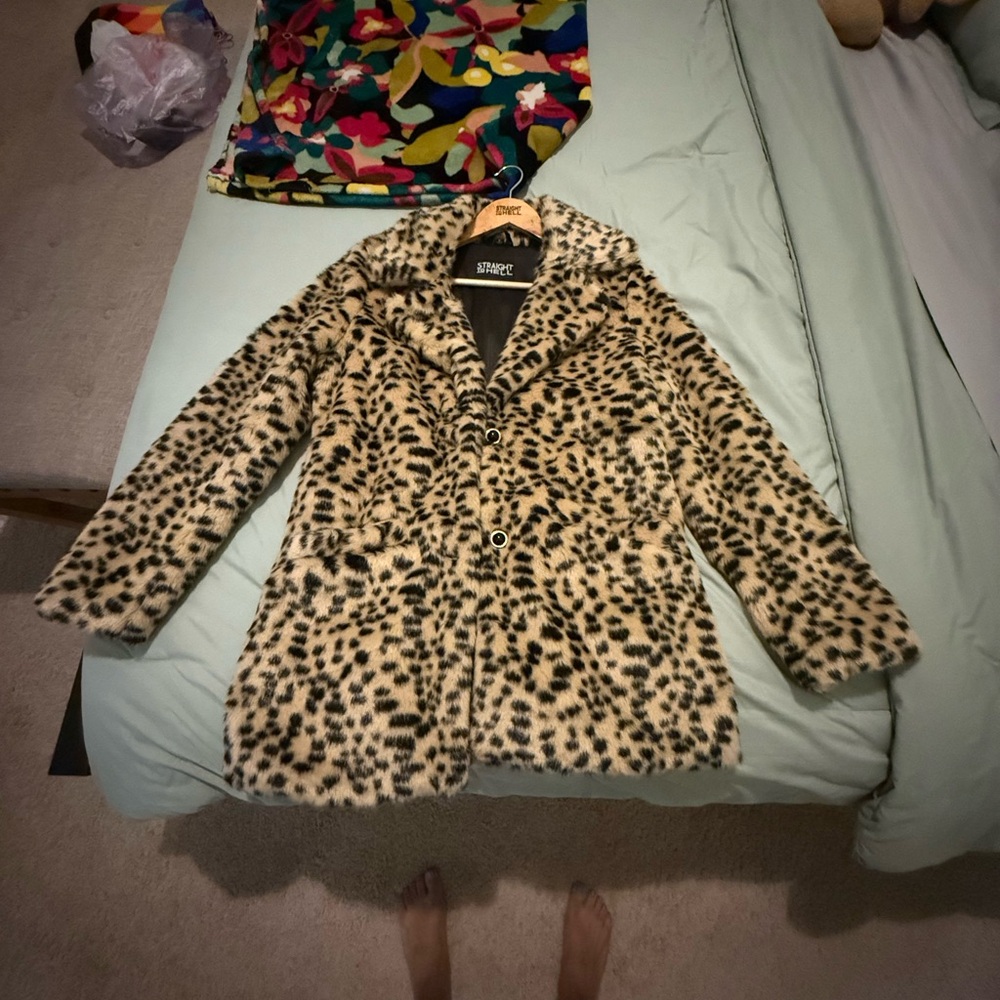 Spirit Leopard Print Teddy Jacket